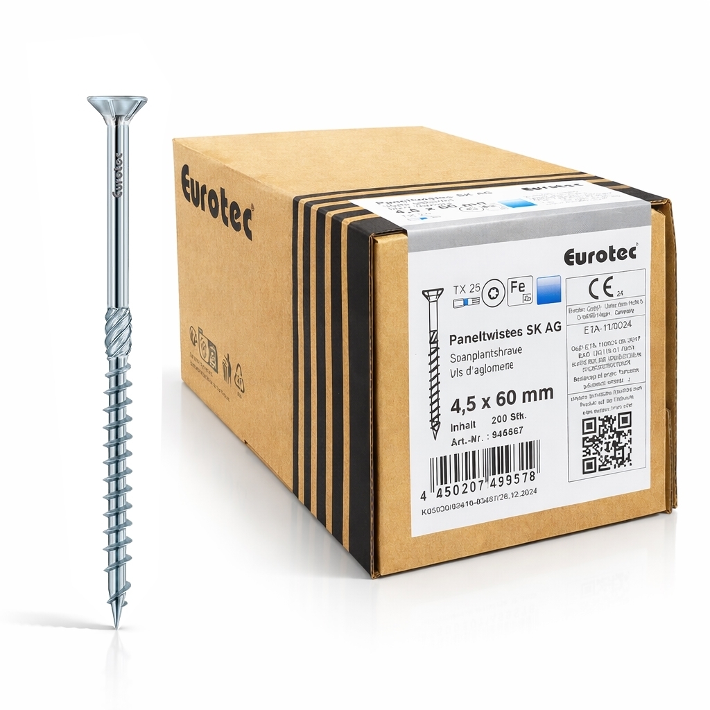 Holzbauschraube Paneltwistec VZ TG, Senkkopf ETA