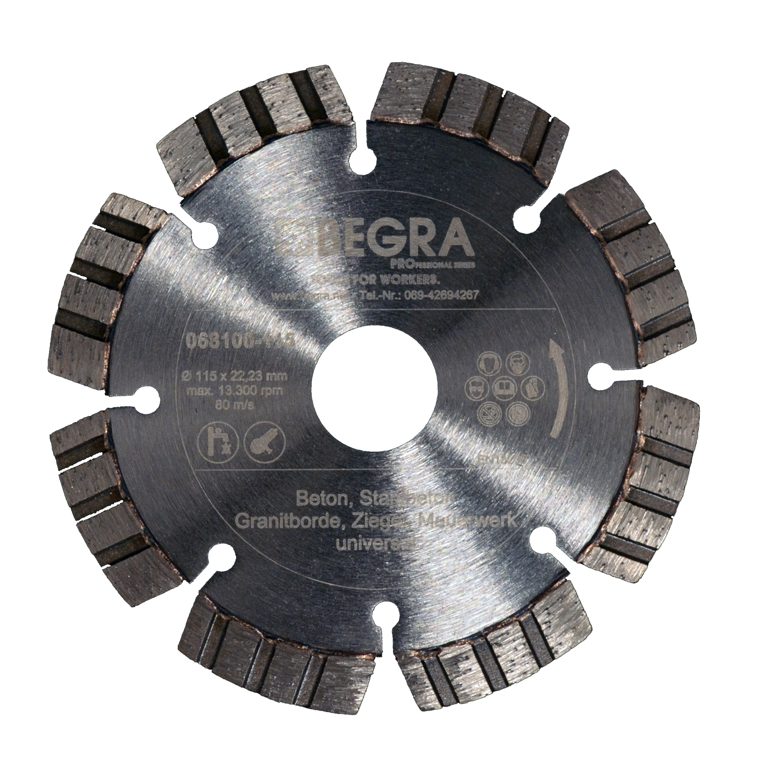 Diamant-Trennscheibe "SILVER TURBO"  Ø 115mm