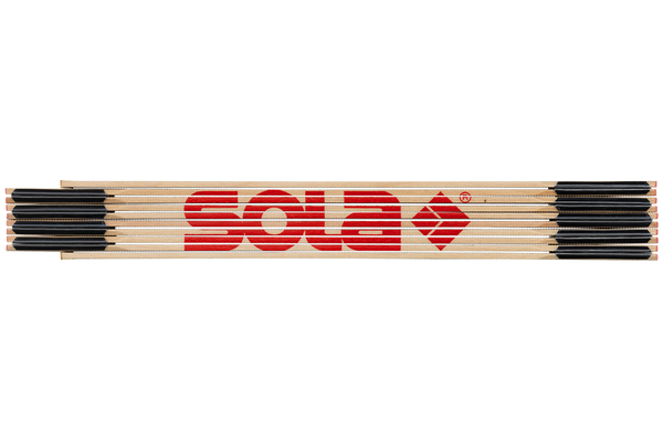 SOLA Holz-Meterstab 2m, natur, EG-Klasse 3