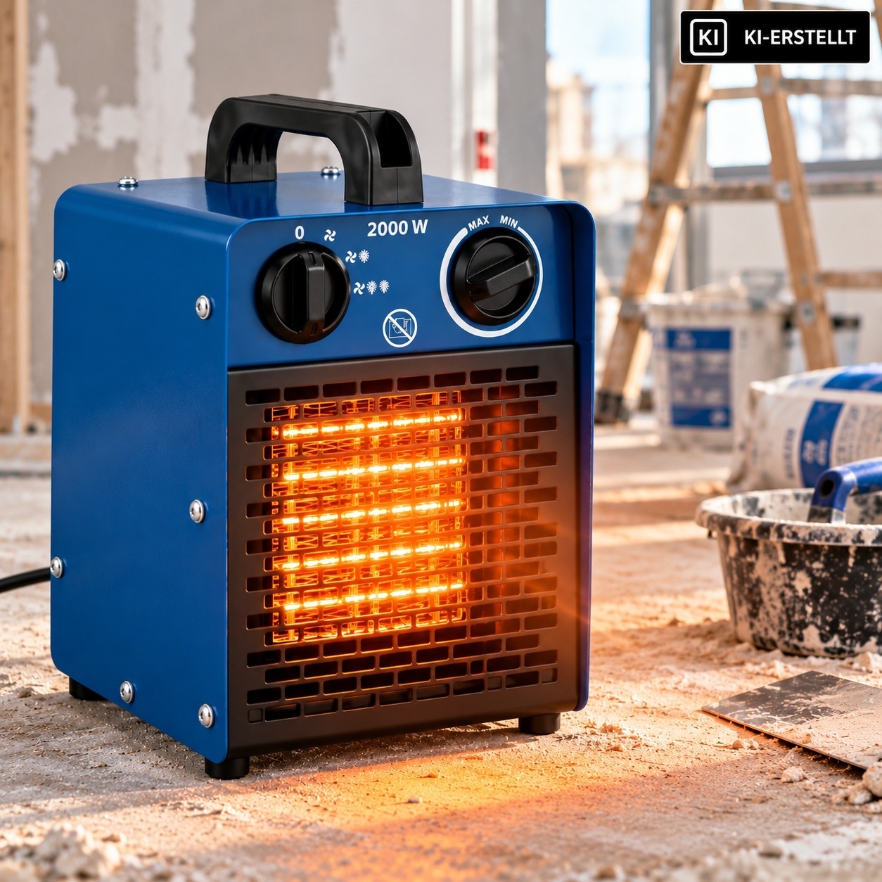 Elektroheizer PowerHeat 2000W m. Ventilator, IP20