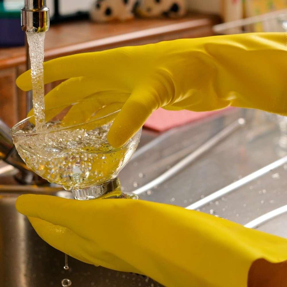 Schutzhandschuhe EDMONTON ISO374, gelb Gr. 10