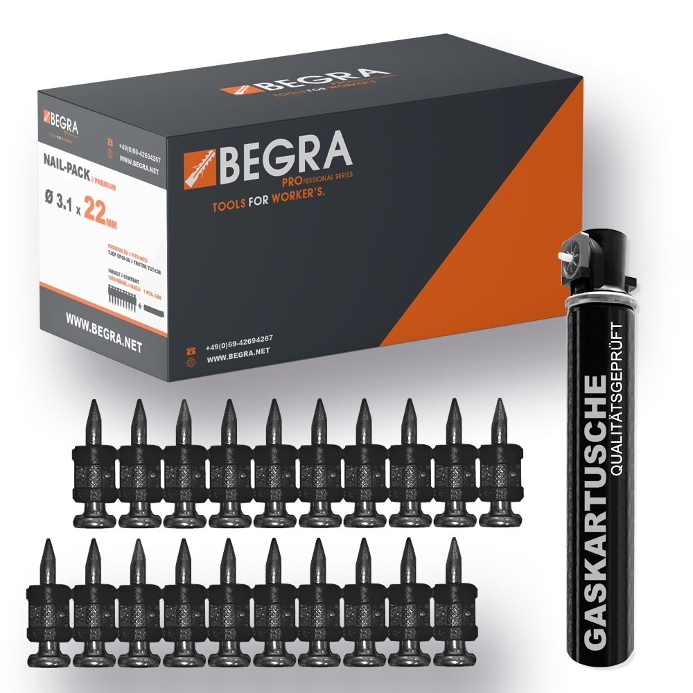 Spezialnägel magaziniert SC6-22 XHA VE1000 + GAS