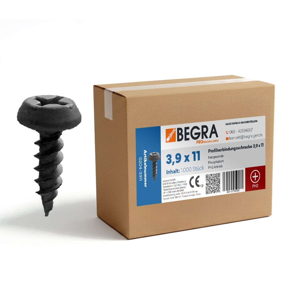 Profilverbindungsschraube 3,9 x 11 PH2 (1.000 St.)