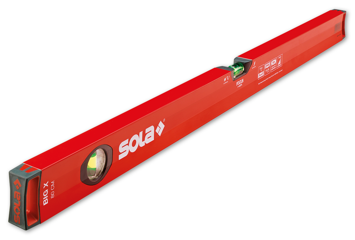 SOLA BIG X Aluminium-Wasserwaage 30cm - 80cm