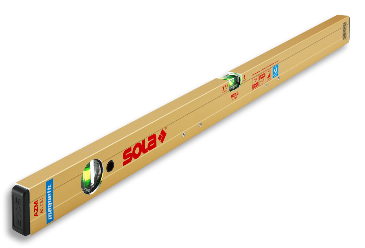 SOLA AZM Aluminium-Magnetwasserwaage 30cm - 200cm
