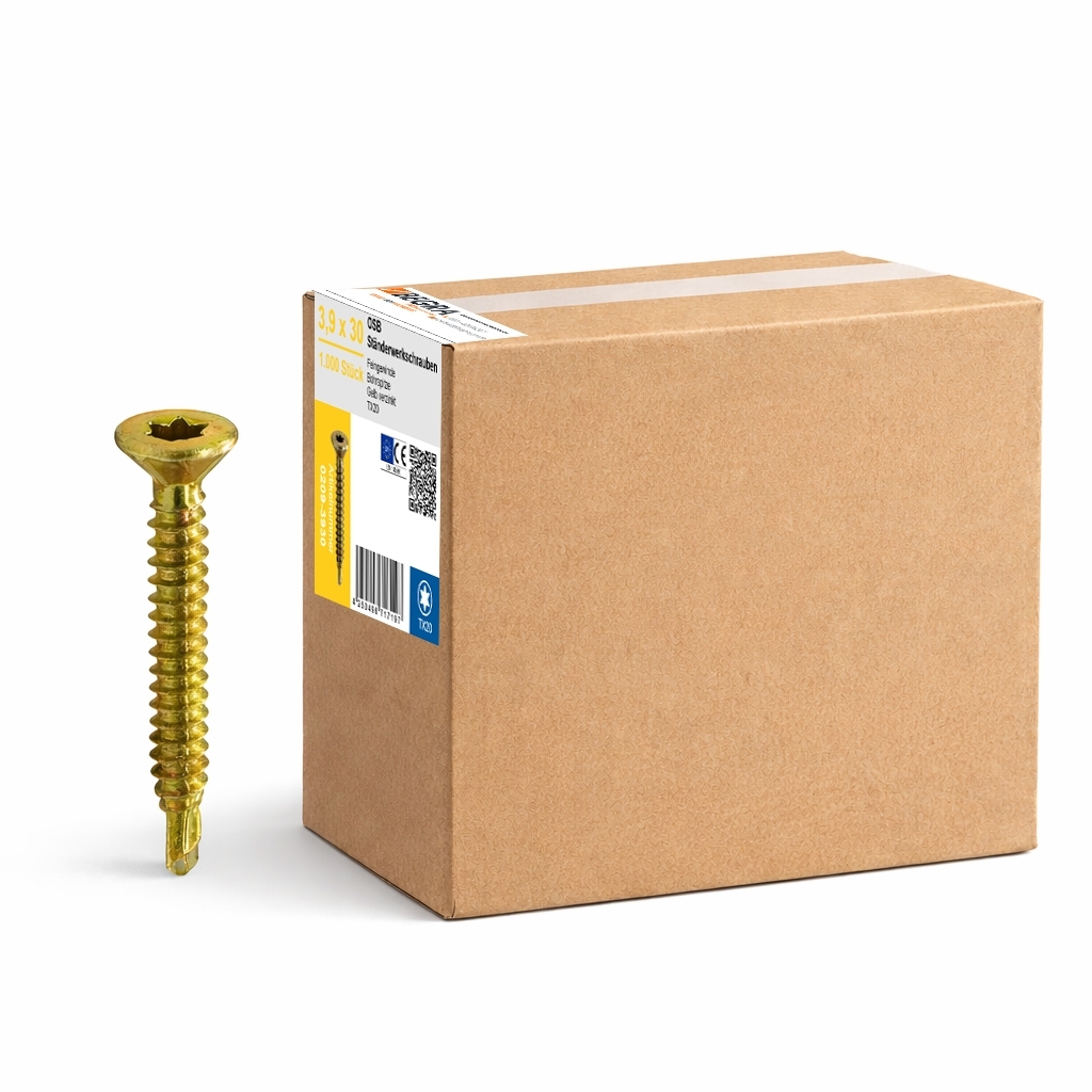 OSB-Ständerwerkschraube 3,9 x 30 TX20 (1.000 Stk.)