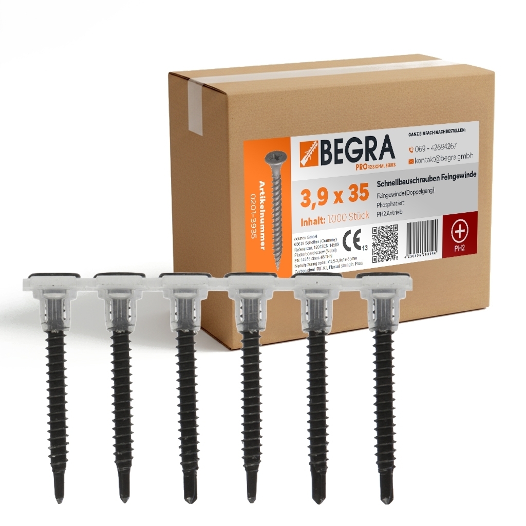 Gipsplattenschr. mag. Bohrspitze 3,5 x 25 - 35mm