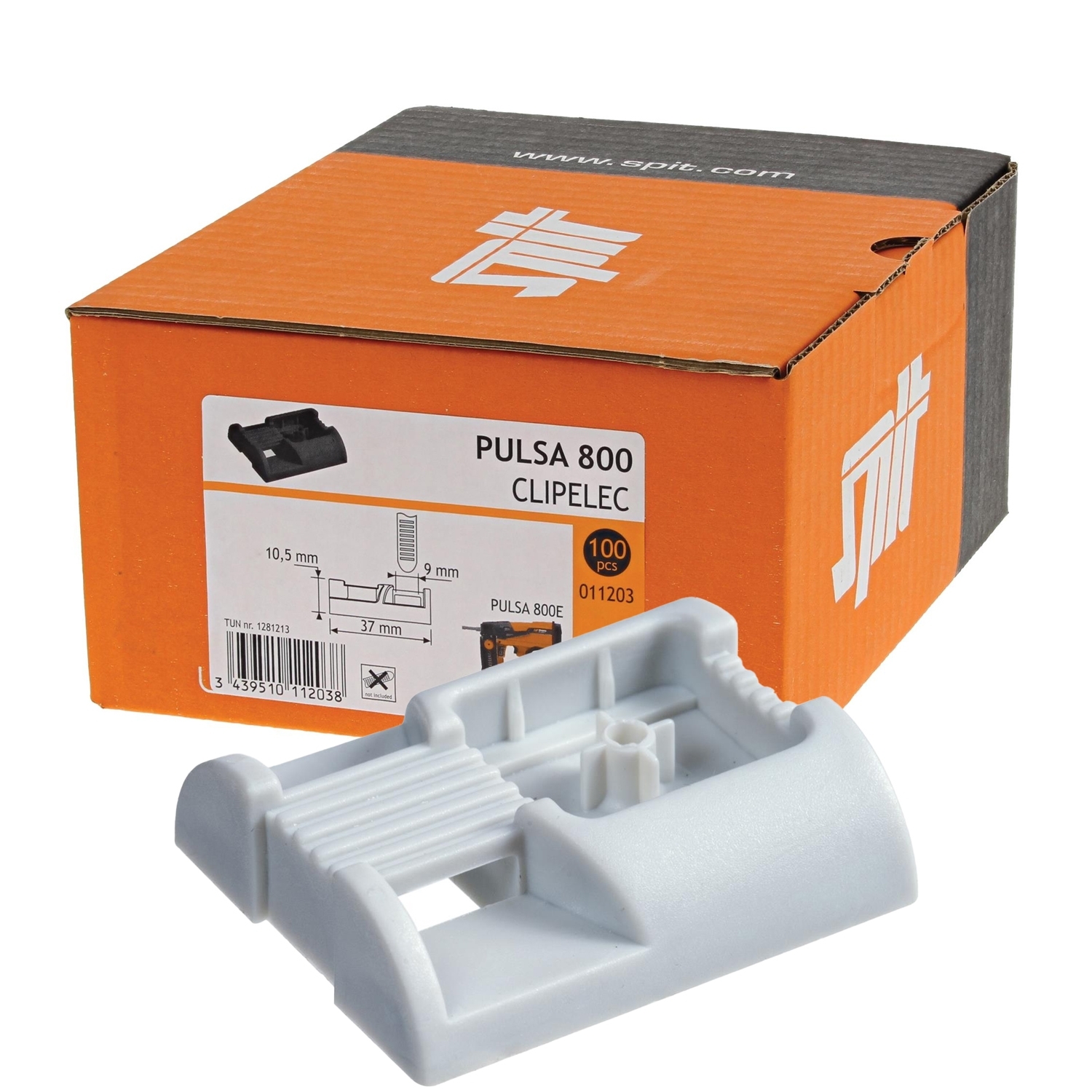 PULSA-Kabelbinderhalter CLIPELEC grau / VE100