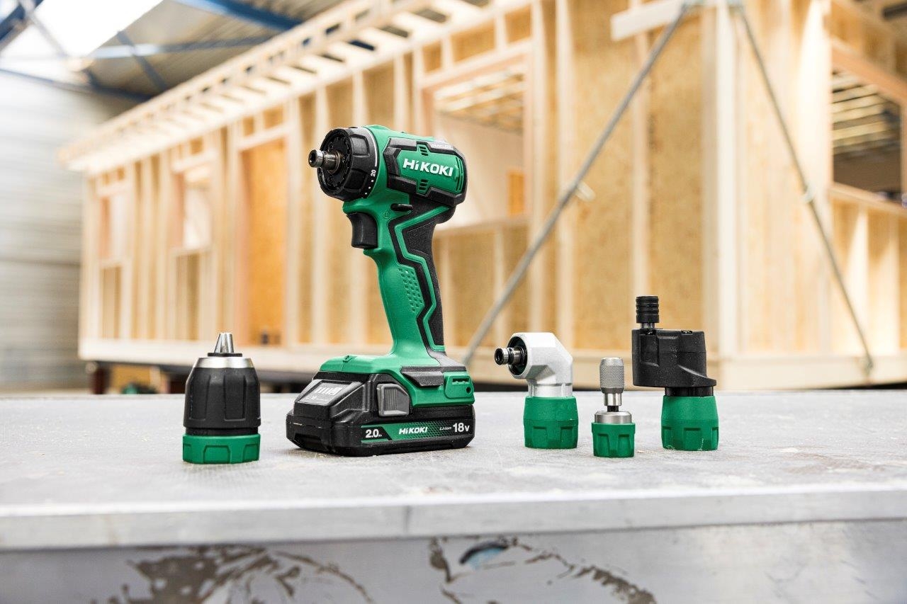 Akku-Bohrschrauber HiKOKI DS18DDQ + Köpfe 2,0 HSC