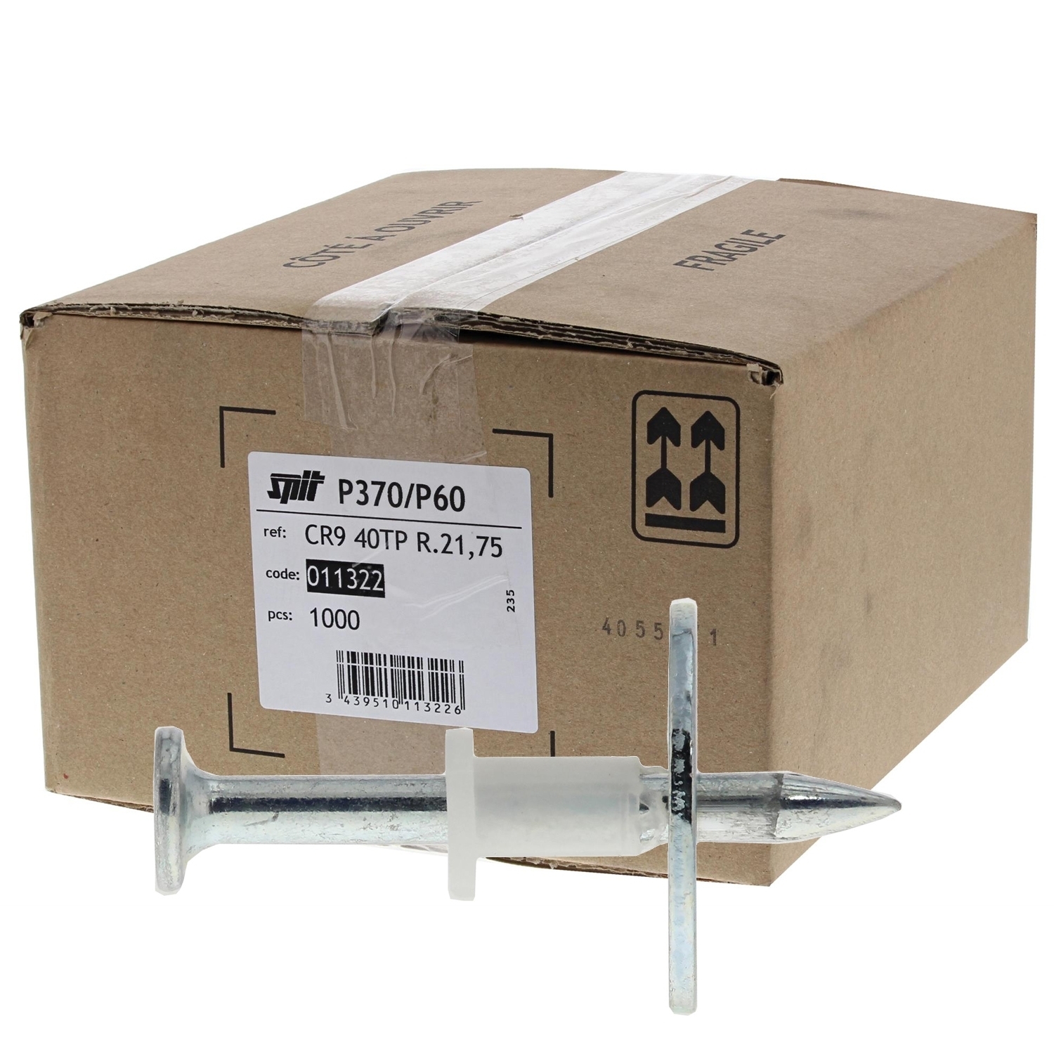 Kopfbolzen CR 9/35 TP R21,75mm / VE1000