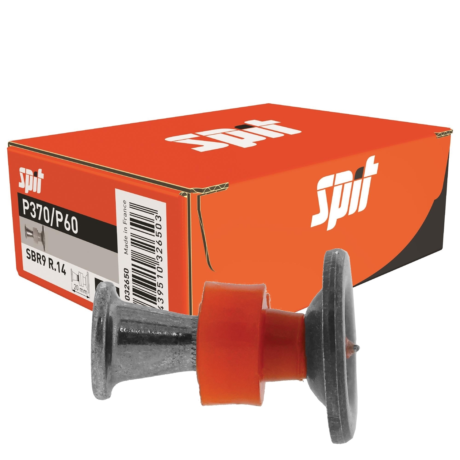 Spezial Kopfbolzen f. Stahl SBR9 R.14 VE100